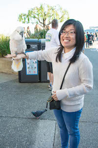 Picture from Paulina with a parrot