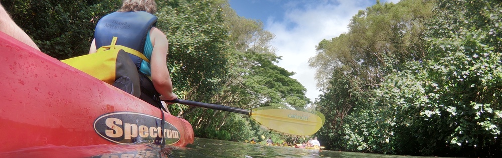 Hawaiian kayaking by Kirk Hopkins