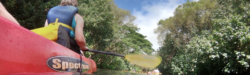 Hawaiian kayaking by Kirk Hopkins